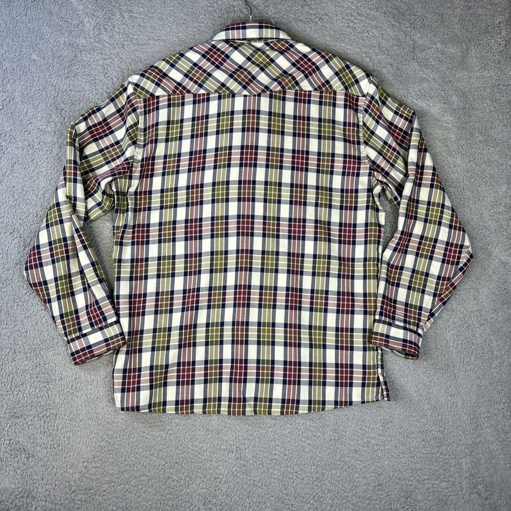 Orvis‎ Trout Bum Shirt Mens Mens Large Red Green Plaid Flannel Button Up - Picture 2 of 9